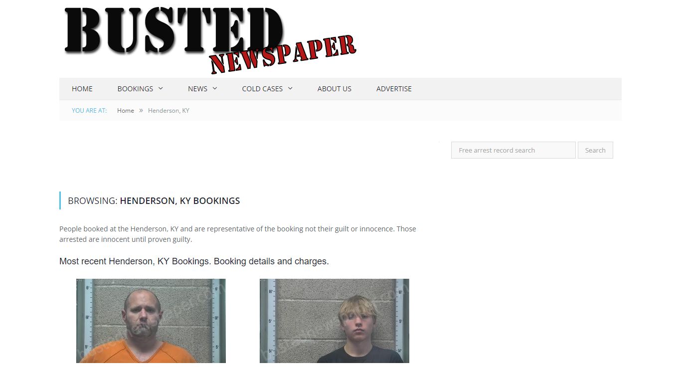 Henderson, KY Mugshots - BUSTEDNEWSPAPER.COM
